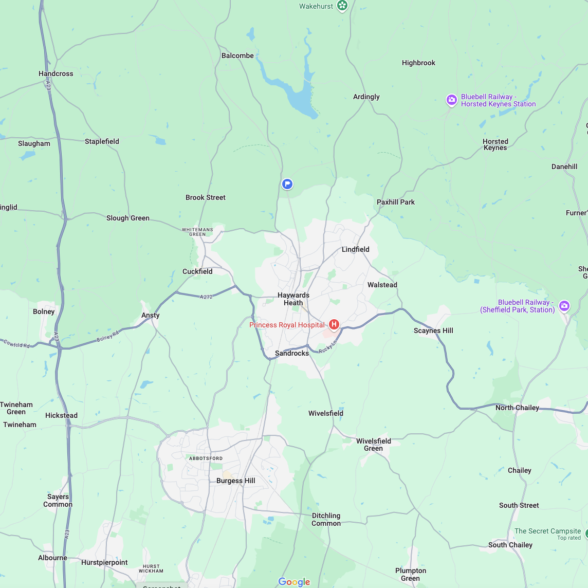 Haywards Heath Map